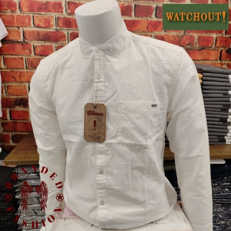 WATCHOUT CASUAL KEMEJA KOKO LENGAN PANJANG WS812250003 OFF WHITE
