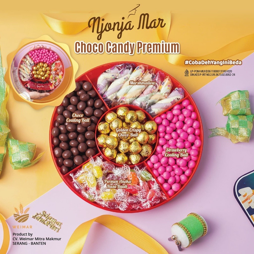 

DISKON Coklat Mix - Njonja Mar Choco Candy Premium