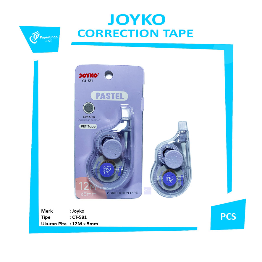 

Joyko - Correction Tape Varian CT-581 Pastel - Pcs
