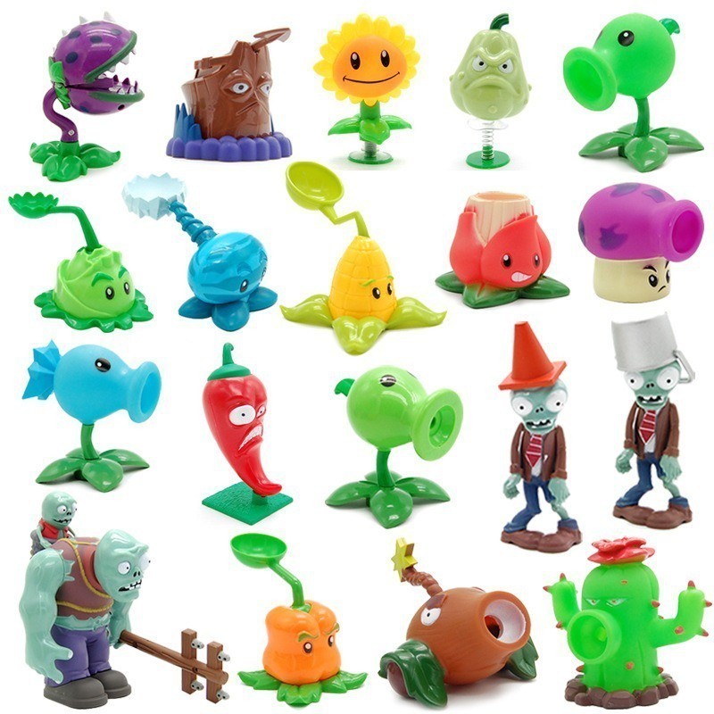 MAINAN ANAK PLANTS VS ZOMBIES 2 SET ACTION FIGURE TEMBAK PLANT VS ZOMBIE PVZ
