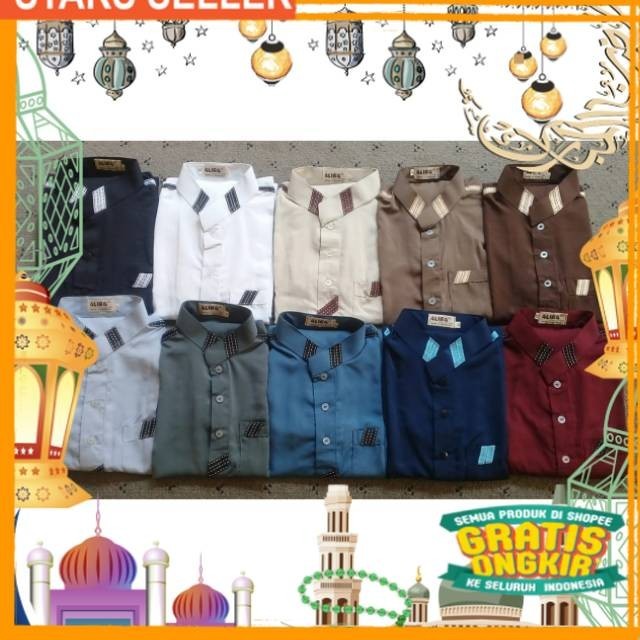 Gamis Pita Anak-anak - Baju Koko Anak-anak - Baju Koko Anak Laki/ Pink Dusty Fanta Merah muda