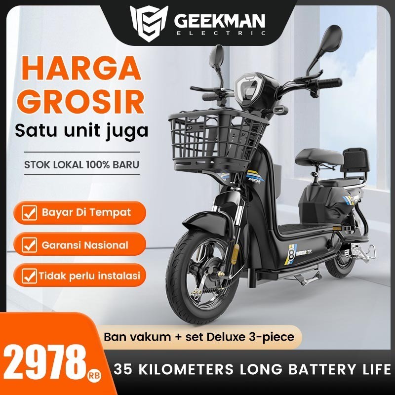 GEEKMEN Speeded Sepeda listrik Sepeda listrik dewasa Sepeda listrik exotic Sepedah listrik Sepeda listrik murah[Garansi 5 Tahun]