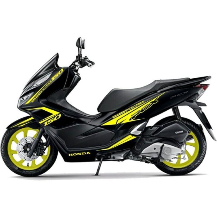 Cutting sticker PCX 150 hitam Lis stabilo