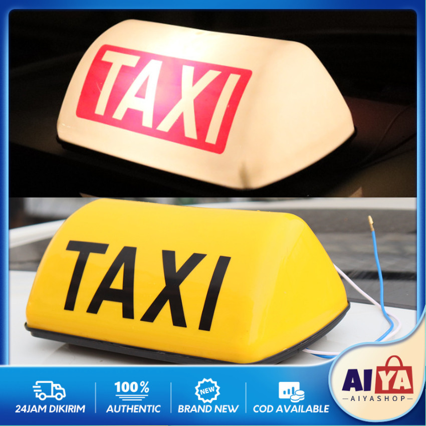 Lampu Taxi Atap Mobil Led Taxi Roof Light Roof Magnetik Super Kuat Easy To Instalation 12V Dc Anti A