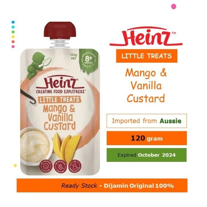 Ambar HEINZ Creating Food Explorers For Baby (HEINZ Baby Food) - 120 Gram - Mango Vanilla