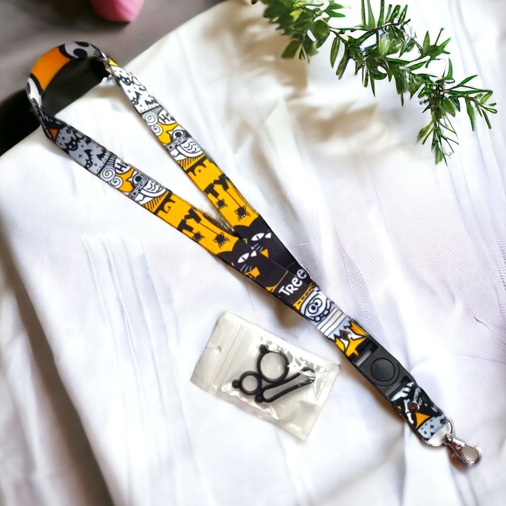 

Lanyars Tali Lanyard Gantung DOODLE HELLOWIN Lanyerd Name Tag