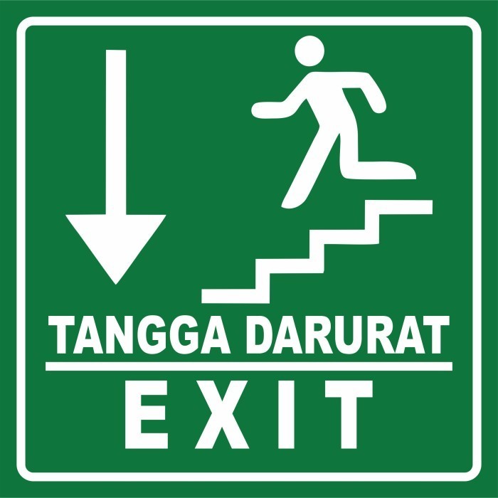 

AKRILIK UKURAN 20 X 20 CM TANGGA DARURAT EXIT