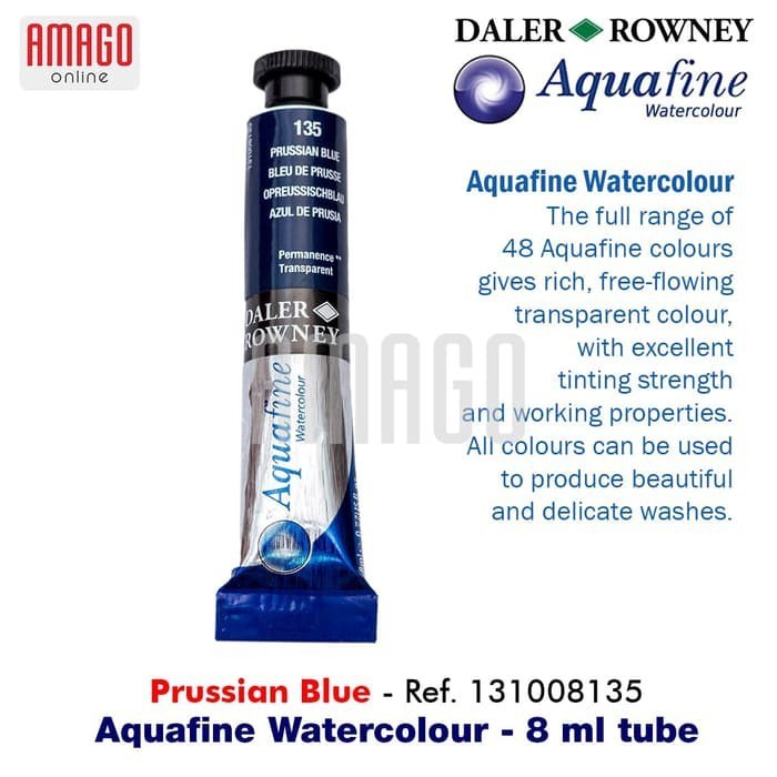 

Cat Air Lukis DALER-ROWNEY Aquafine Watercolour 8 ml - Prussian Blue - 131008135