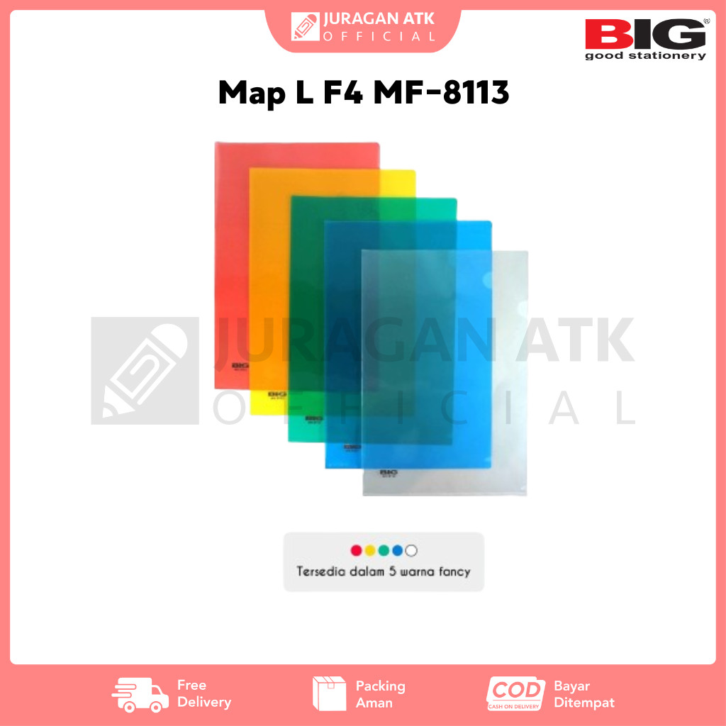 

Map L F4 BIG MF-8113 Map Plastik Transparan Clear Sleeves MF-8113