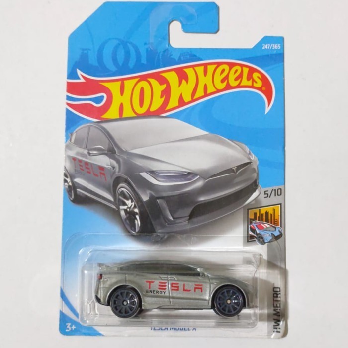 HW Hot Wheels Tesla Model X Grey -DD24