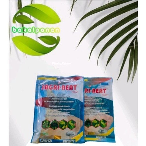 SAGRI BEAT 7/30 WP insektisida obat ulat 80 gram 200 gram.