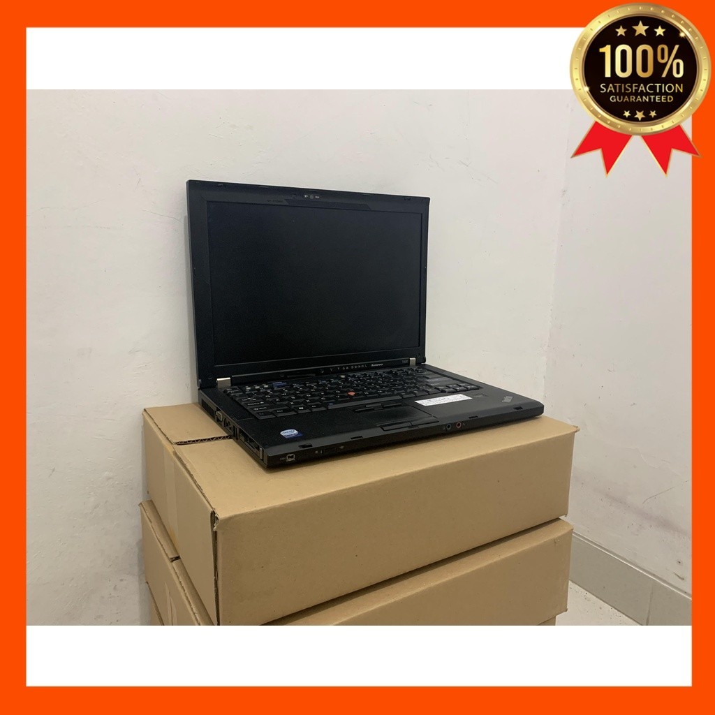 Laptop-Murah-Lenovo T400-Core 2 Duo-Ram 2GB-HDD 160GB-Kamera-DVD-Design-Gaming-Win7-Siap Pakai