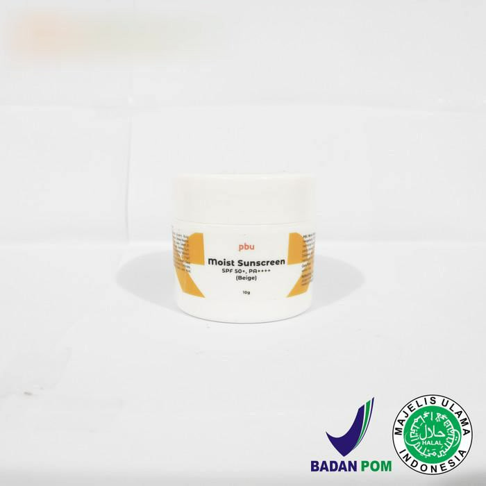 PBU MOIST SUNSCREEN SPF 50+ PA++++ ( BEIGE ) 10 GRAM | TABIR SURYA