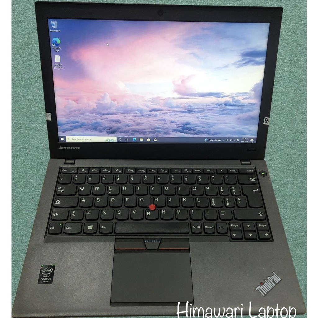 Laptop Lenovo Thinkpad X250 Core i5/i7 Gen5 RAM4GB/HDD 500 GB, Layar 12,5" BERGARANSI