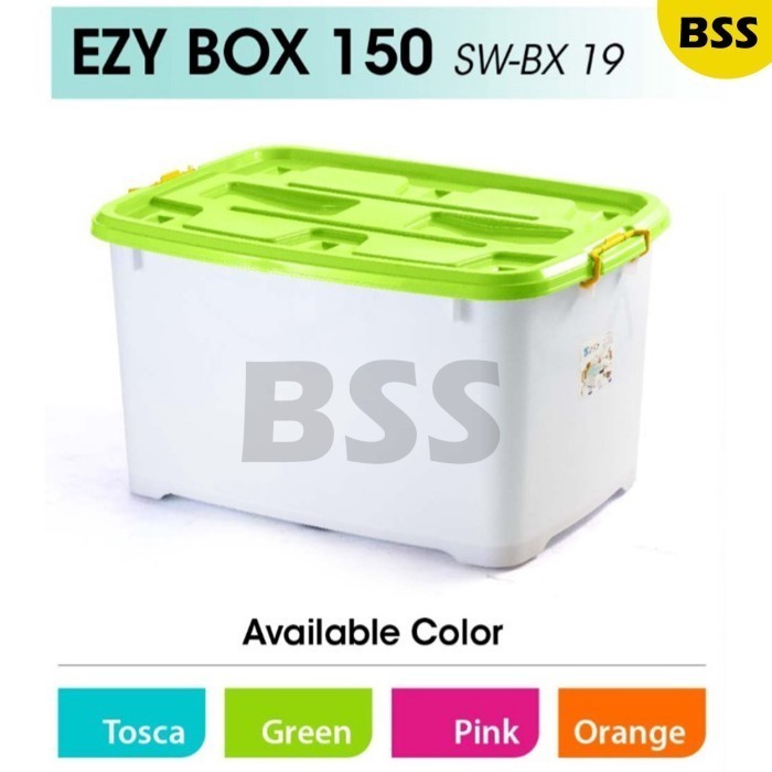 CONTAINER PLASTIK EZY UKURAN 150 LITER BOX CONTAINER