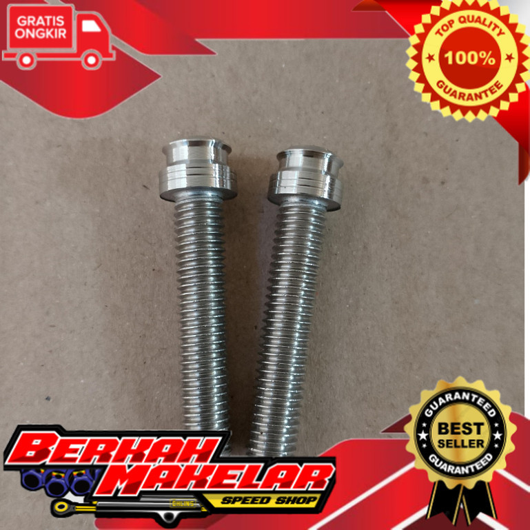 Baut L m10 / Baut 14 / mur 14 stainless handmade drat halus panjang 2 cm - 7 cm 3A