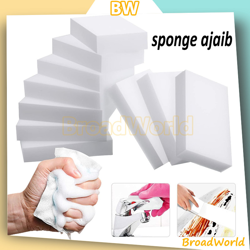 spons ajaib jepang/Sponge Melamine/Spons Melamin Ajaib Pembersih Perabotan/Spons Busa Ajaib