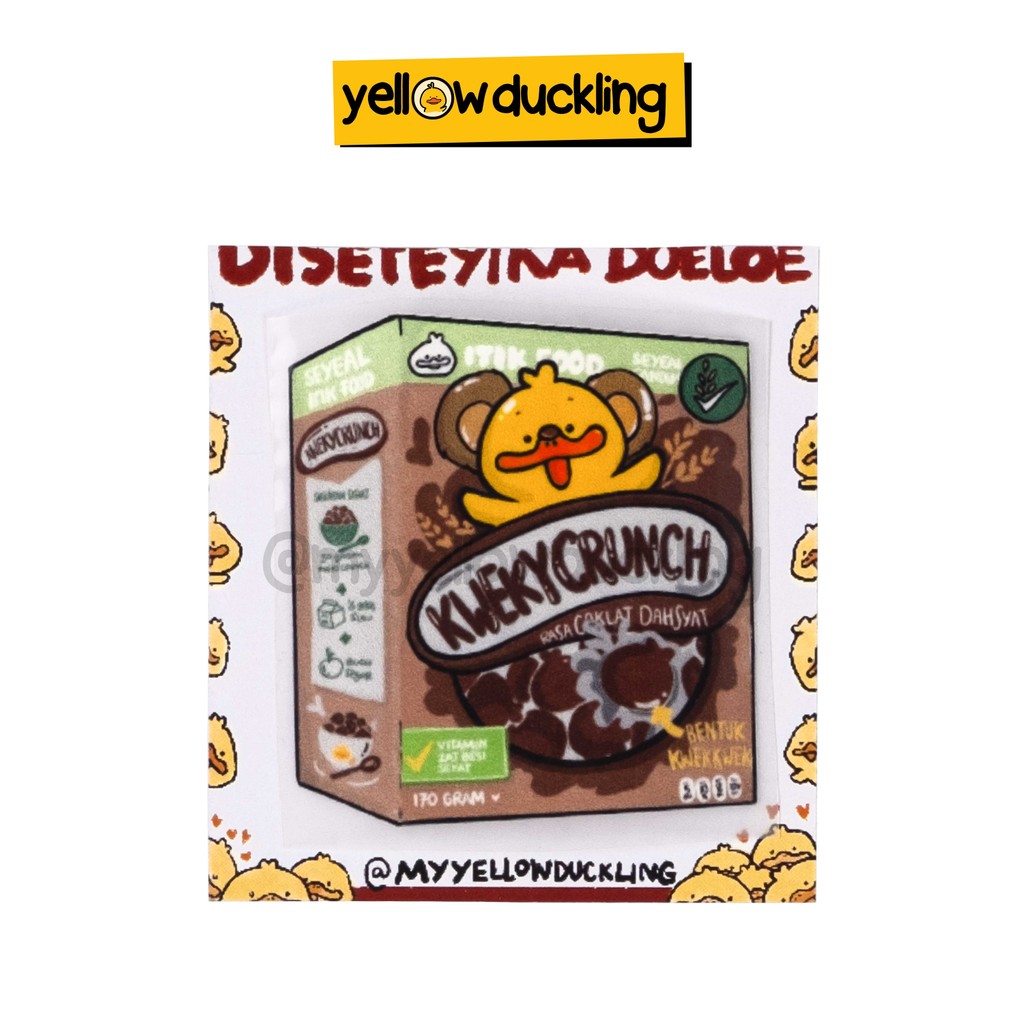 

DISETEYIKA - ITIK KWEKYCRUNCH - YELLOW DUCKLING - SABLON