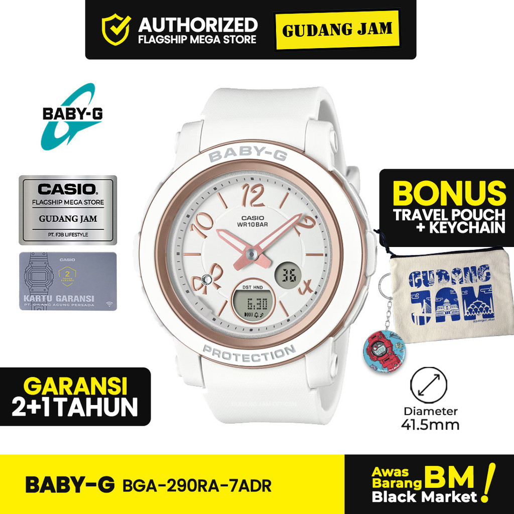 Baby-G Wanita BGA-290RA-7ADR BGA-290RA-7A BGA-290RA BGA290RA BGA 290RA Analog-Digital