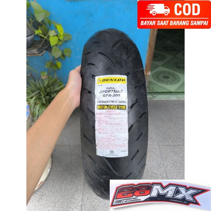 MF99 PROMO DUNLOP RADIAL SPORTMAX GPR-300  160/60-17 TUBELESS BARANG IMPORT MADE IN JAPAN & THAILAND