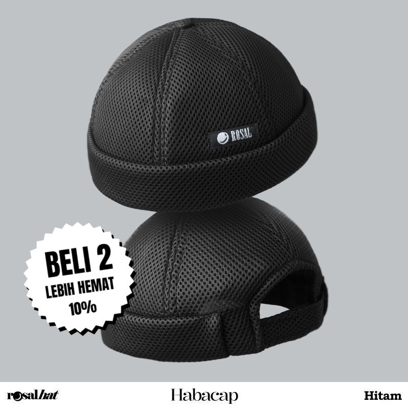 Rosal Habacap Peci Kopiah Songkok Kopeah Topi Haji Sholat Muslim Shalat Santri Desain Unik Lebaran M