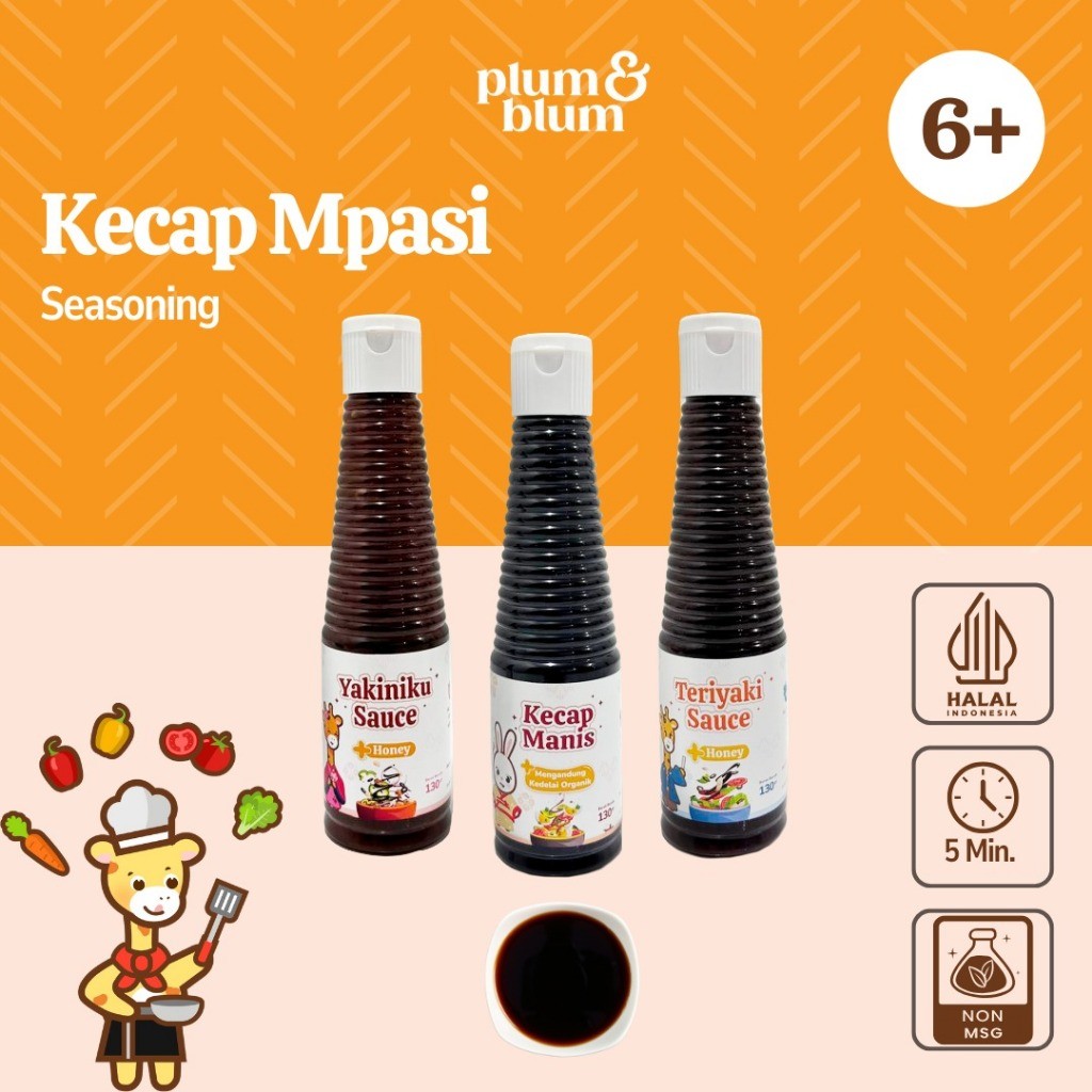 

Plum & Blum Saus Tiram Kecap Mpasi No MSG - 130 gram