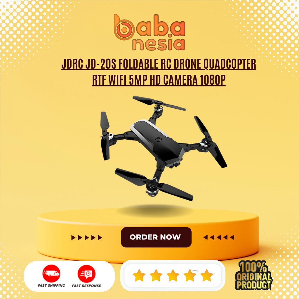 JDRC JD-20S Foldable RC Drone Quadcopter RTF Wifi 5MP HD Camera 1080P