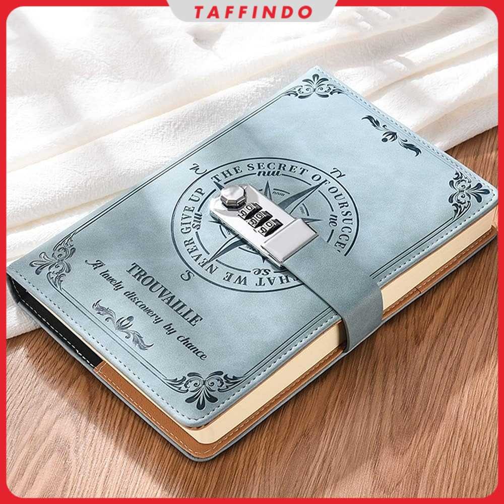 

Toddi Buku Jurnal Leather Diary 200 Halaman Grid A5 with Lock - TD22