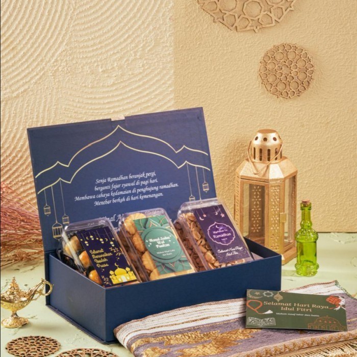 

Hampers Lebaran - Blue Mubarak All Set