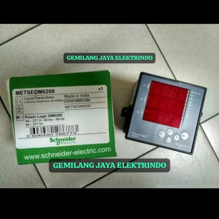 SCHNEIDER POWER METER DM6200 / POWER LOGIC DM6200 / DIGITAL PANEL METER SCHNEIDER METSEDM6200