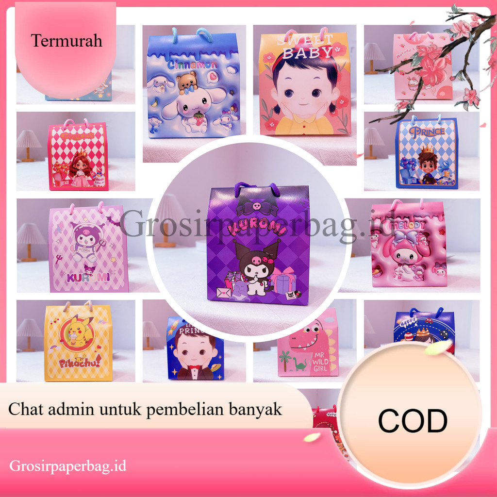 

Khusus Grosir Goodie Bag Ulang Tahun Anak Dino Sanrio Super Mario Pikachu Lotso Bear Tas Ulang Tahun Anak Paper Bag Ulang Tahun Anak Bingkisan Ulang Tahun Anak Hampers