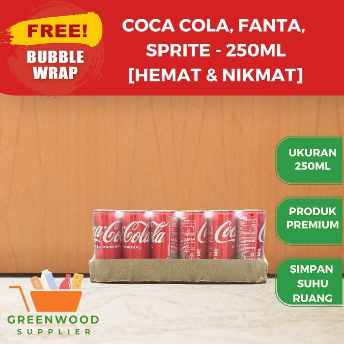 

[KARTON KALENG] Coca Cola / Fanta / Sprite - 250ML [SAMEDAY]