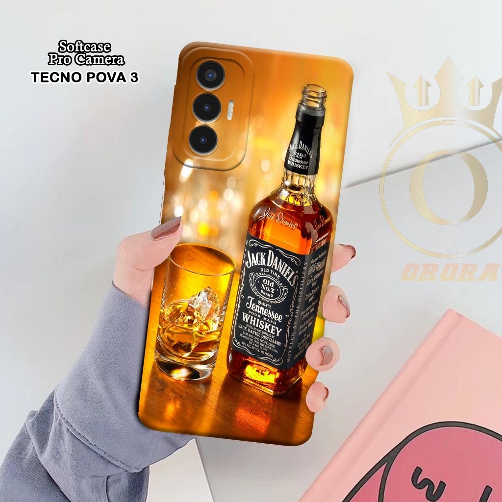Softcase Tecno Pova 3 - ORORA  - Casing Tecno Pova 3 - Motif case MINUMAN - Tecno - Softcase Tecno P