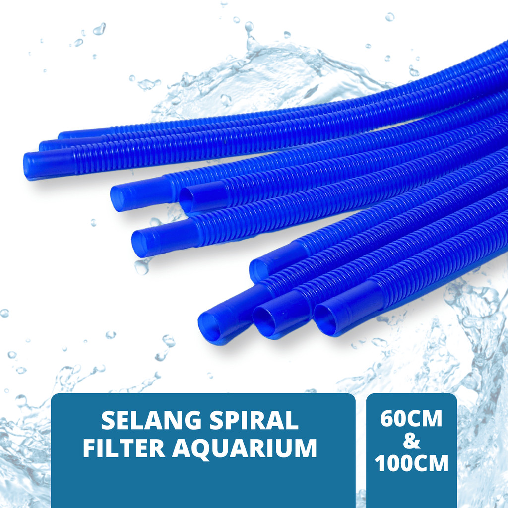 Selang Spiral Flexible Pompa Filter Aquarium Box Top Filter Talang Akuarium