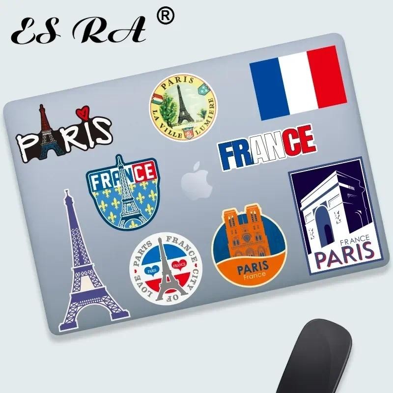 

16 Pcs/Set Travel Cities Decals France Culture Stickers Paris Pegatinas for Laptop Helmet Suitcase Bottle Luggage Decor DIY