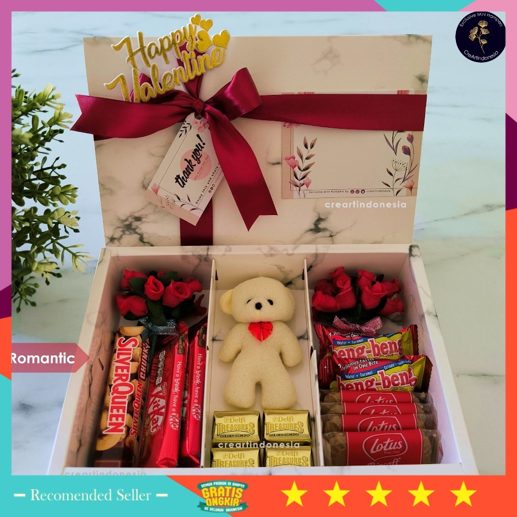 

Termurah Kado Cantik Unik Hampers Keren / Hampers Valentine _ Premium Teddy Marble