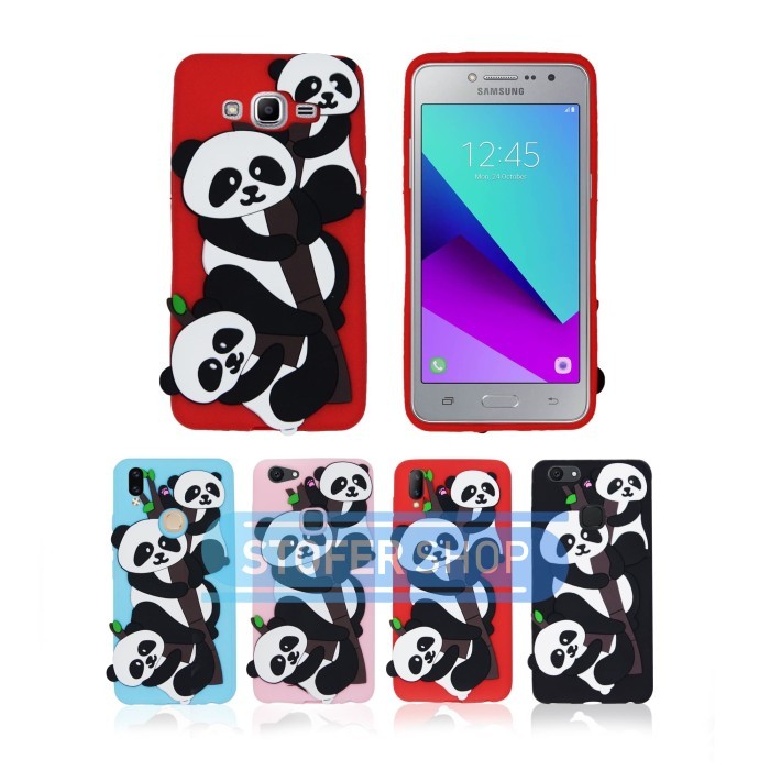 TERLARIS Case Boneka PANDA Samsung J2 Prime / Grand Prime Casing Karakter COD