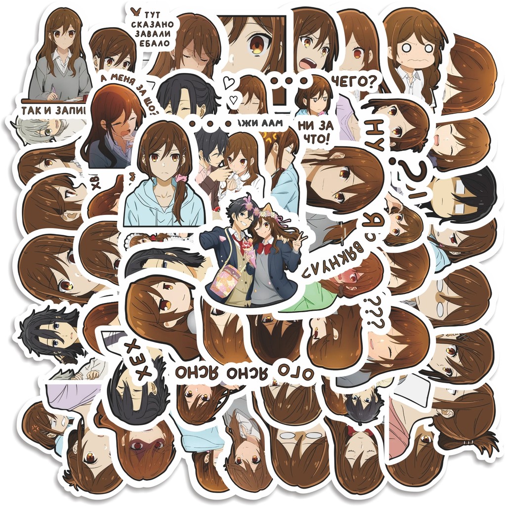 

COD 50 Pcs Stiker Horimiya Anime V2 Lucu Anti Air Untuk Dekorasi Notebook Sepeda Skateboard Handphone
