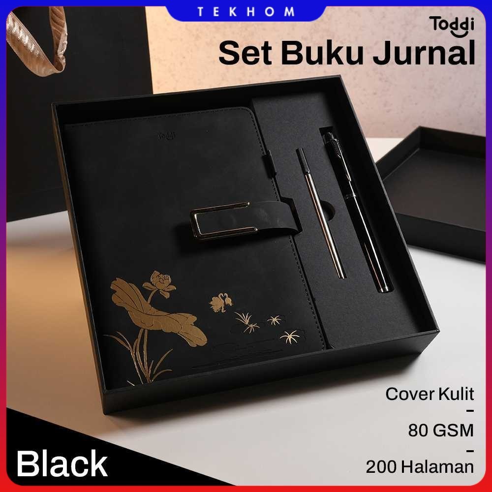 

Toddi Set Buku Jurnal Leather Notebook Diary 80GSM 200 Halaman - JG663