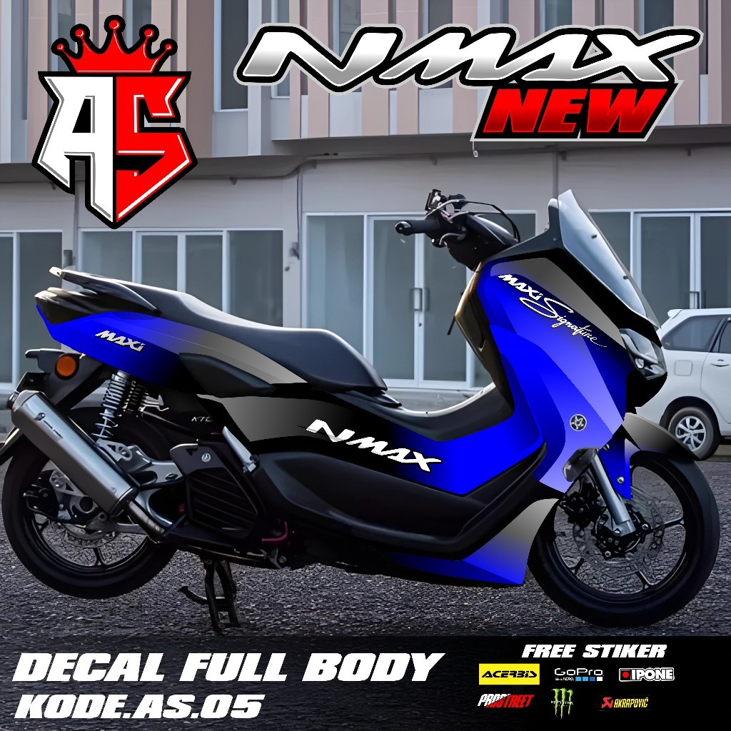Decal Sticker FullBody Yamaha Nmax 155 New 2020 2021 2022 2023 2024 Sticker Decal Nmax New Desain Gr