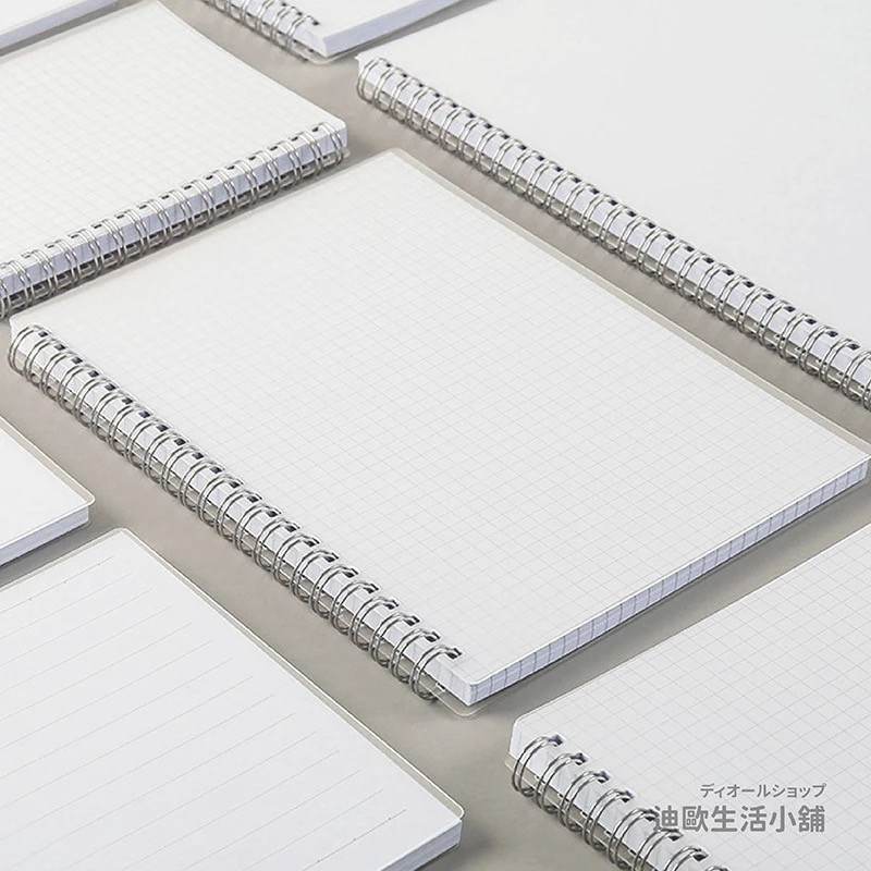 

Spiral Notebook / Buku Diary Spiral Cover Transparan / Buku Catatan 60 Lembar /Buku Spiral A5/B5 Cover Pp Waterproof / Buku Tulis Sekolah For Student Back To School Office Stationery