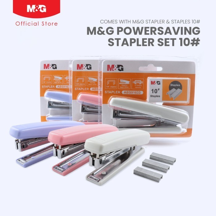 

M&G Stapler Set 10# Free Staples /M&G Staples HD-10 Bonus isi ABS92694 Berkualitas