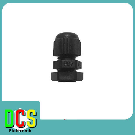 Kabel Gland PG7 / Cable Gland PG7 diameter kabel 3-6.5mm - Hitam