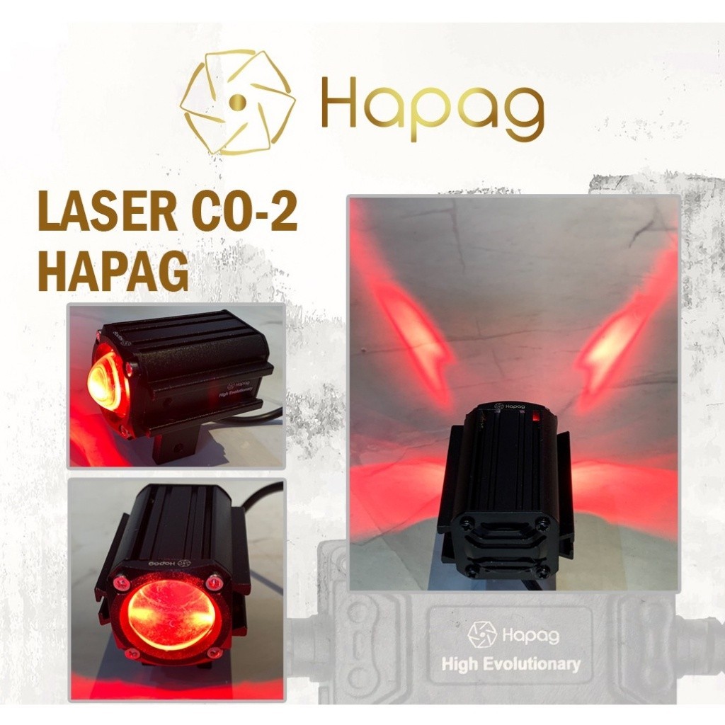 Lampu Tembak Laser CO-2 CO2 CO 2  HAPAG Mutiple Connecting 30 Watt Devil merah