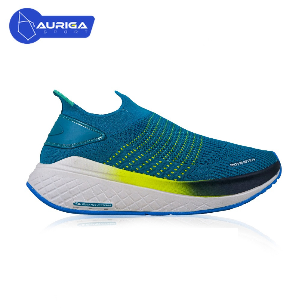 Sepatu Lari 910 YUKA ACCEL ADICTION - HIJAU/HIJAU-LIME/BIRU
