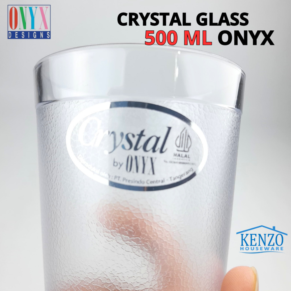 Gelas Bening 500 ML Minum Melamin Glass Usaha Warung Cafe Kafe ONYX