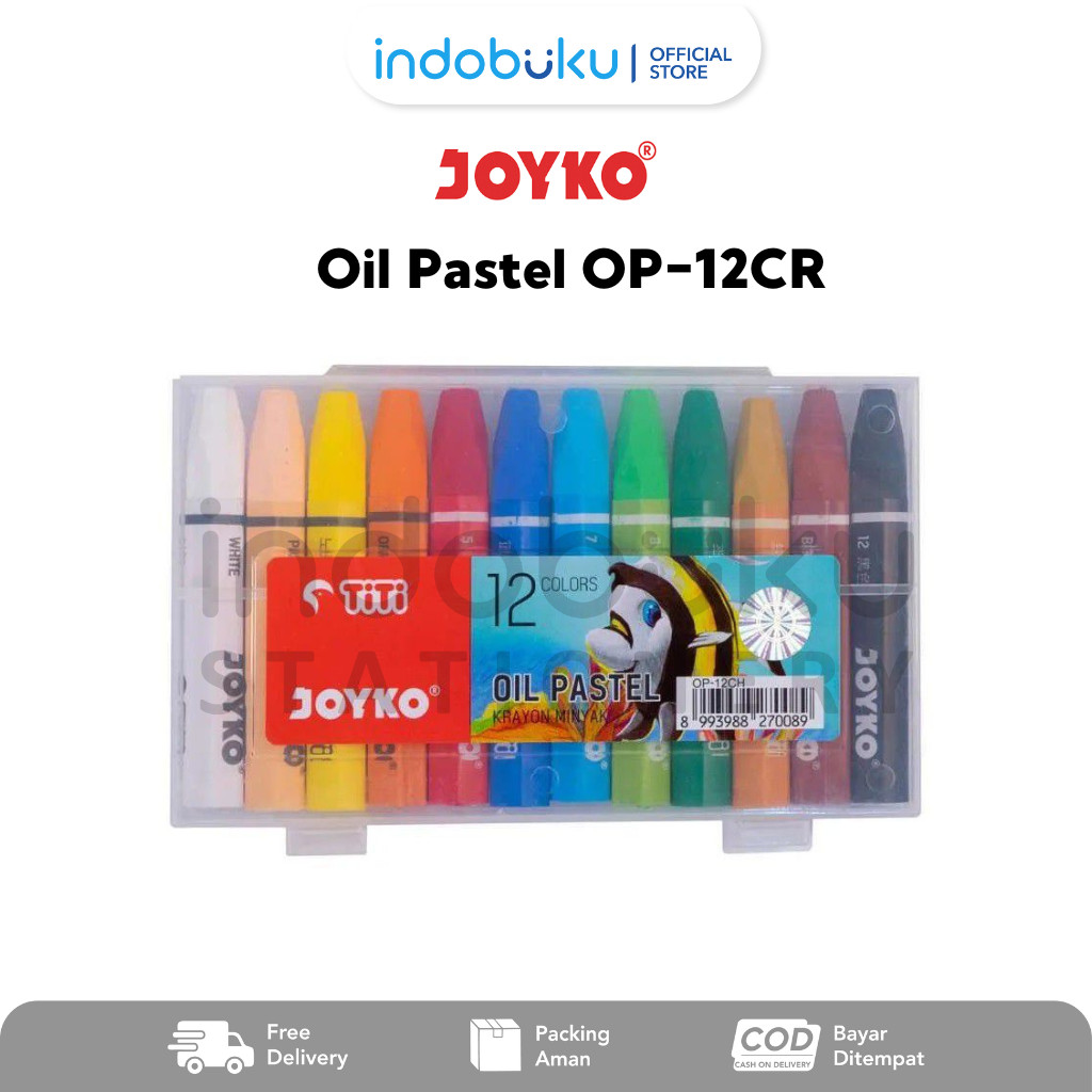 

Oil Pastel 12 Colors Krayon Minyak 12 Warna Joyko OP-12CR