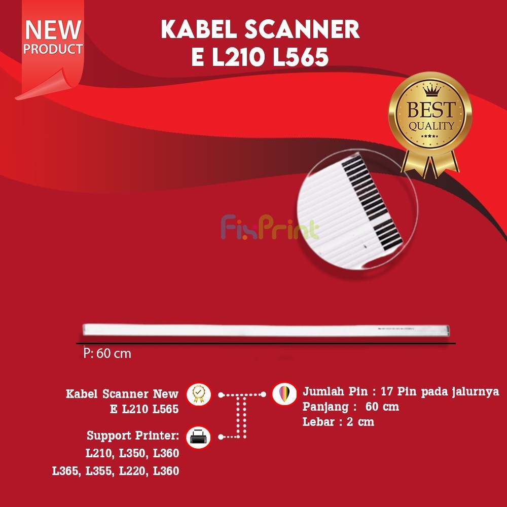 Kabel Scanner Epson L365 L355 L210 L350 L360 L220 L360 Scanner Cable Printer Epson New