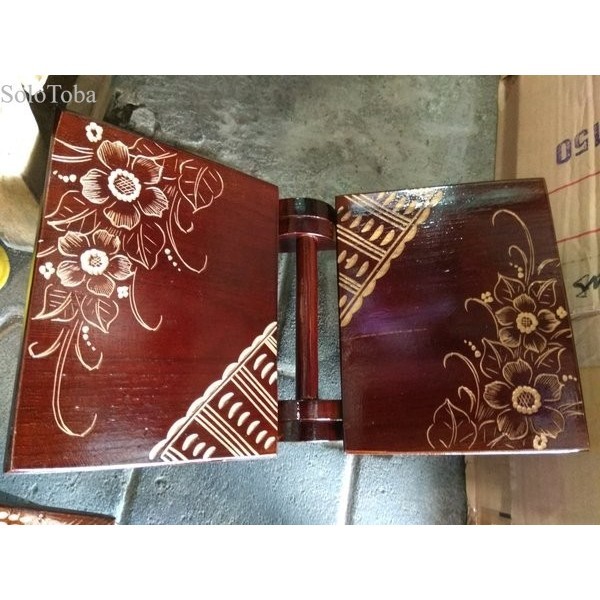 

Rekal Ukir Tempat Meja Baca Kitab Suci & Al-Quran Kayu Jati Asli - murah