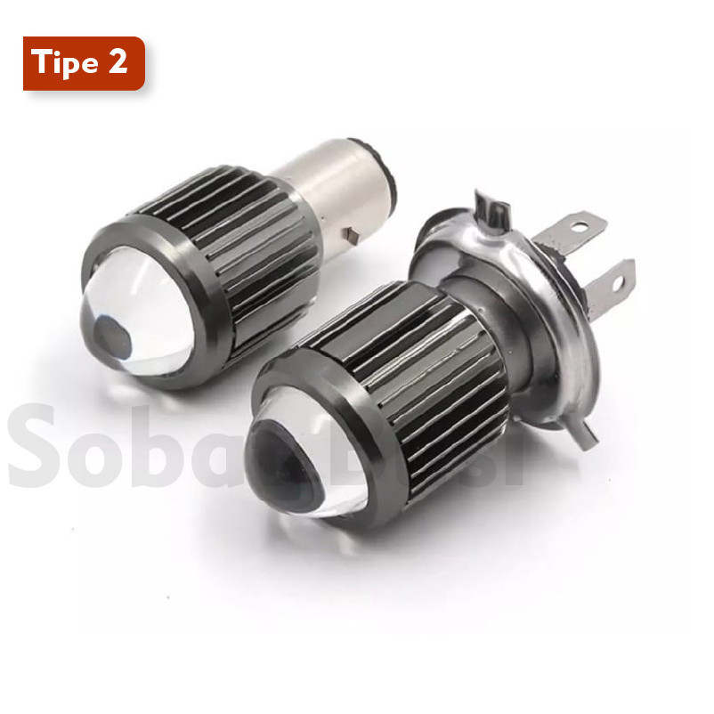 Lampu LED Depan Utama Motor H4 H6 12 volt DC / AC supra X 125 lama,Vixion Megapro Aksesoris Matic ut